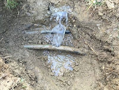 Fuite sur une alimentation d’eau sanitaire privative